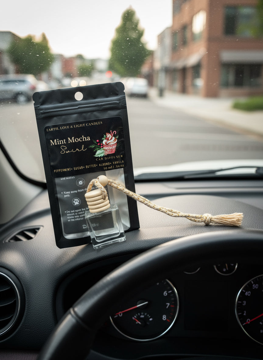 Mint Mocha Swirl Car Diffusers