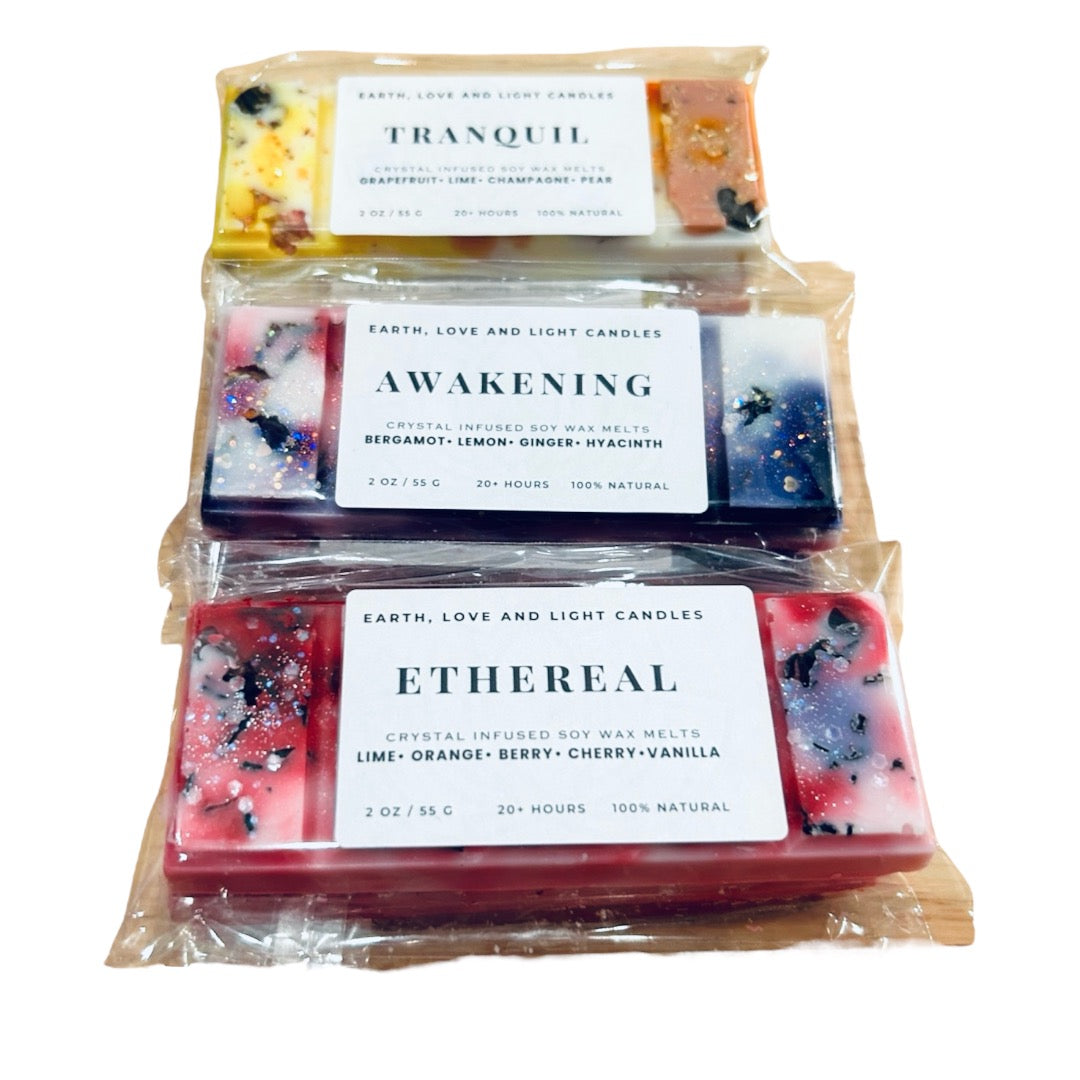 Soy Wax Melts w/ Crystal Chips
