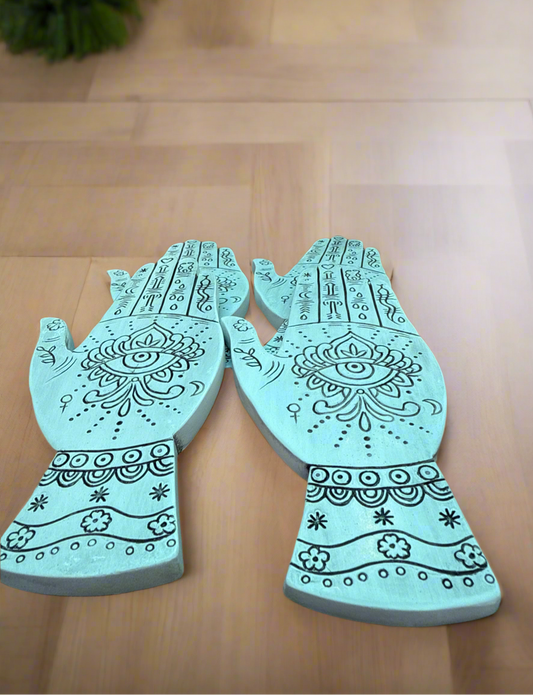 Incense Holders - White Hand with Eye