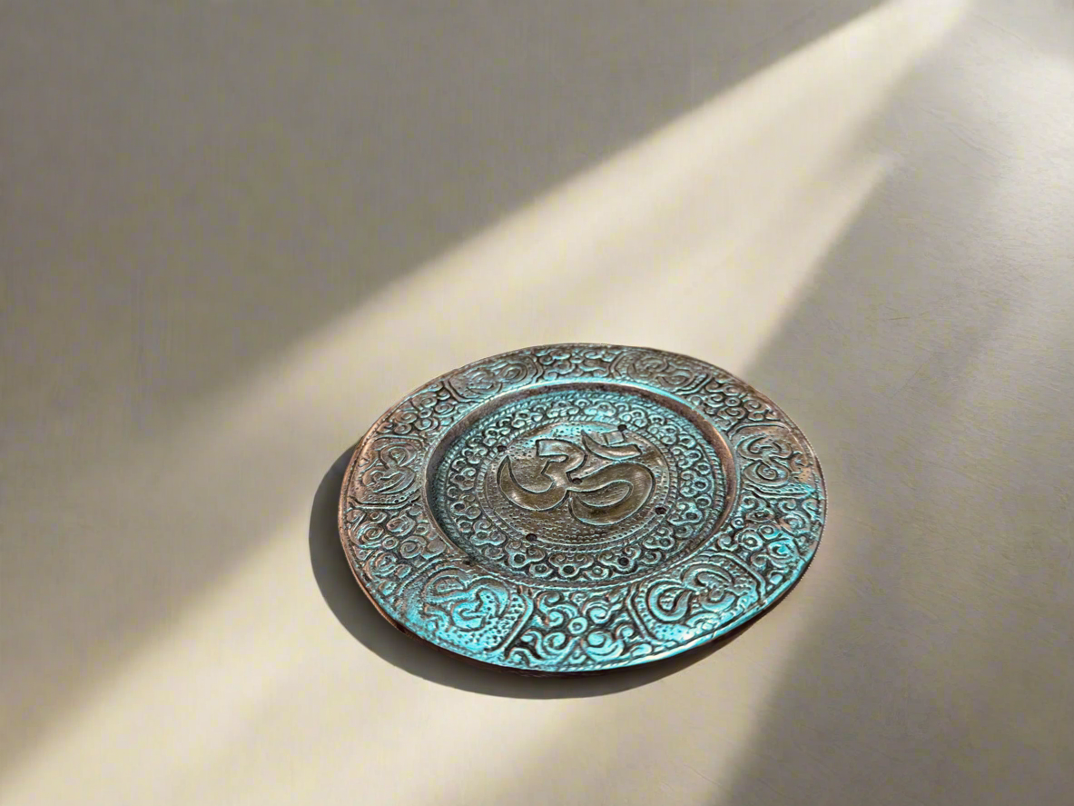 Metal Incense Holders - Om
