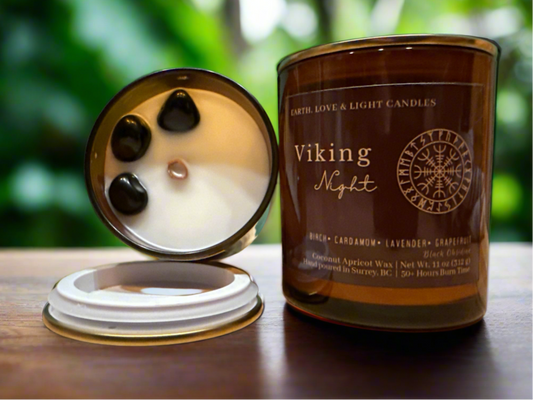 Viking Night Candle