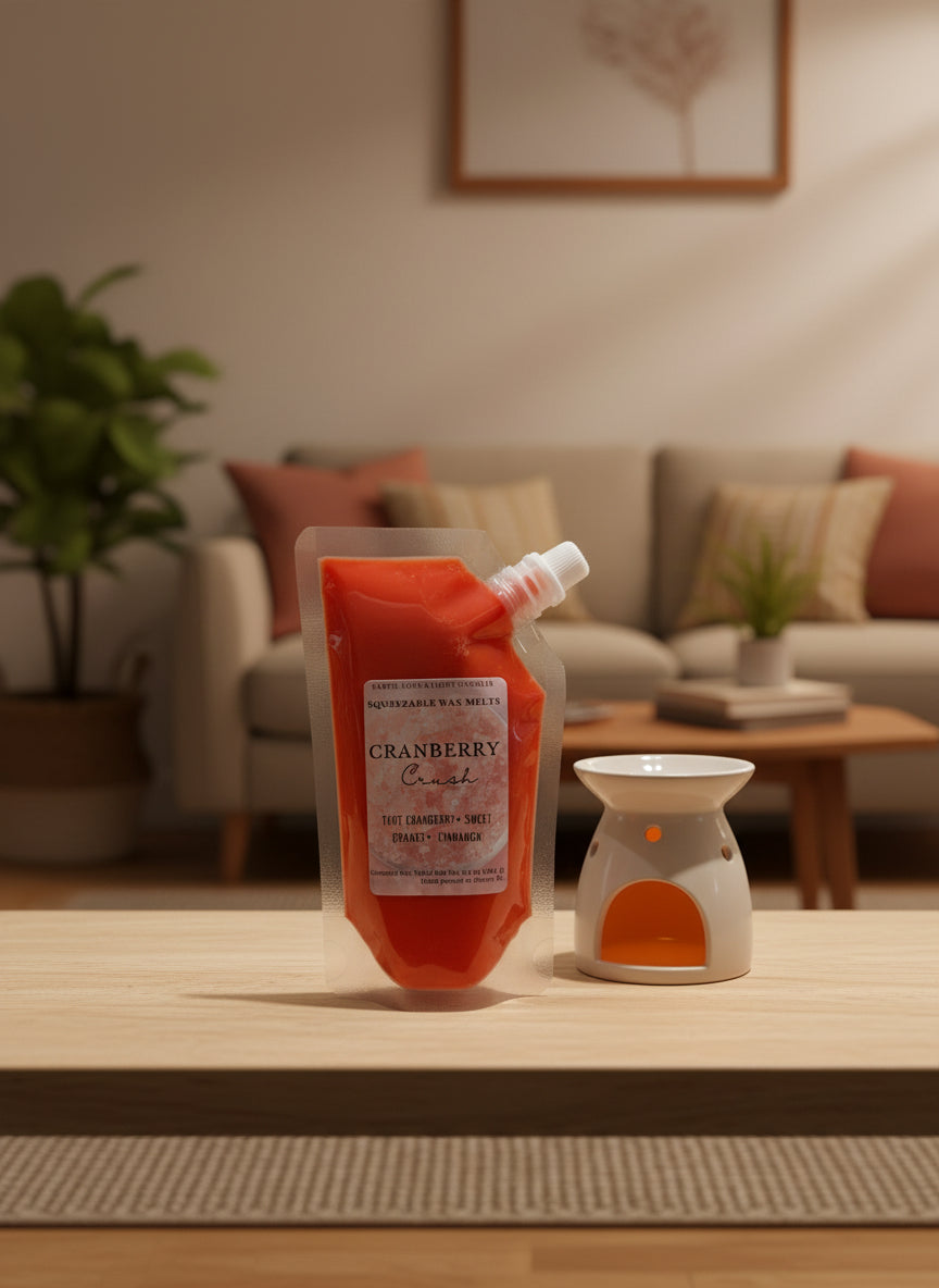 Cranberry Crush Squeezable Wax Melt Pouch