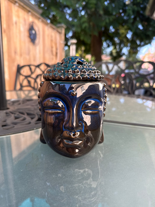 Wax Melter - Buddha Head - Midnight Blue