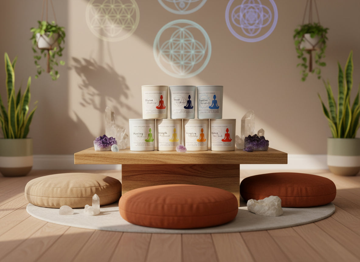 C - Chakra Line Intention Candles 11oz