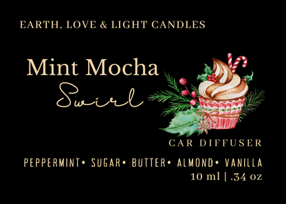 Mint Mocha Swirl Car Diffusers